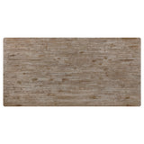 Bridget Rectangular 79-Inch Dining Table Brown Brushed
