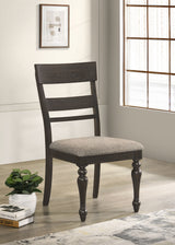 Bridget Wood Dining Side Chair Charcoal, Set of 2