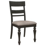 Bridget Wood Dining Side Chair Charcoal, Set of 2