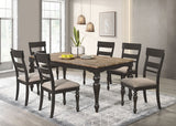 Bridget Wood Dining Side Chair Charcoal, Set of 2