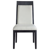 Brookmead Dining Side Chair Ivory and Black (Set of 2)