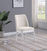 Carissa Upholstered Dining Side Chair, Beige (Set of 2)