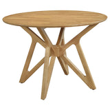 Elowen 5-Piece Round Dining Set, Light Walnut