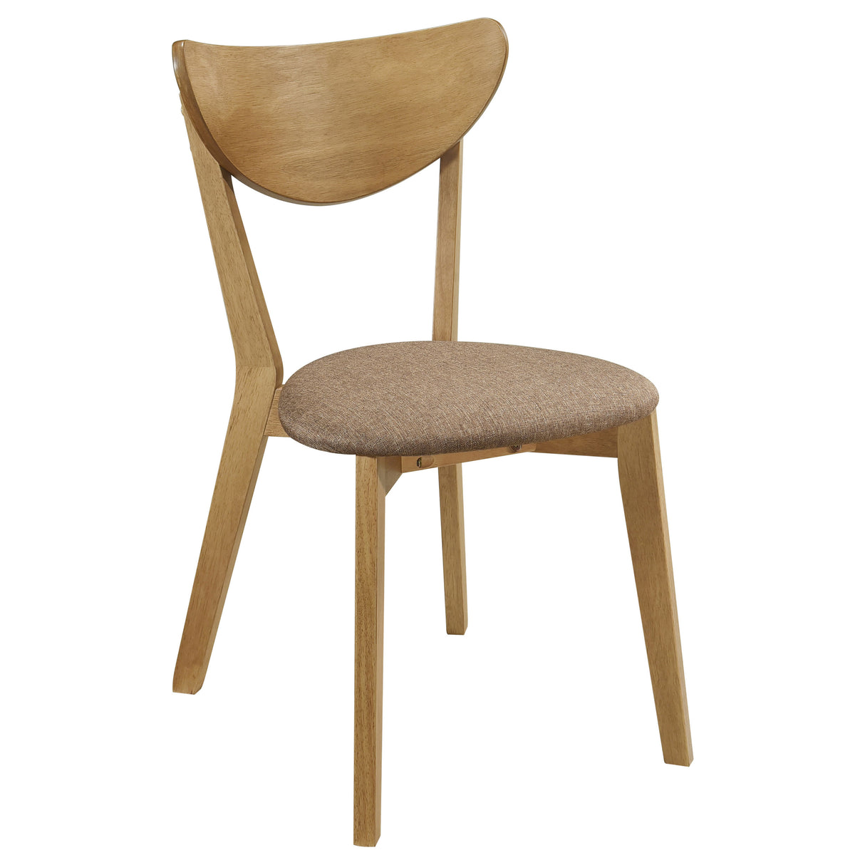 Elowen 5-Piece Round Dining Set, Light Walnut