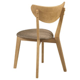 Elowen 5-Piece Round Dining Set, Light Walnut