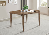 Dortch Oval 63-Inch Solid Wood Dining Table in Walnut