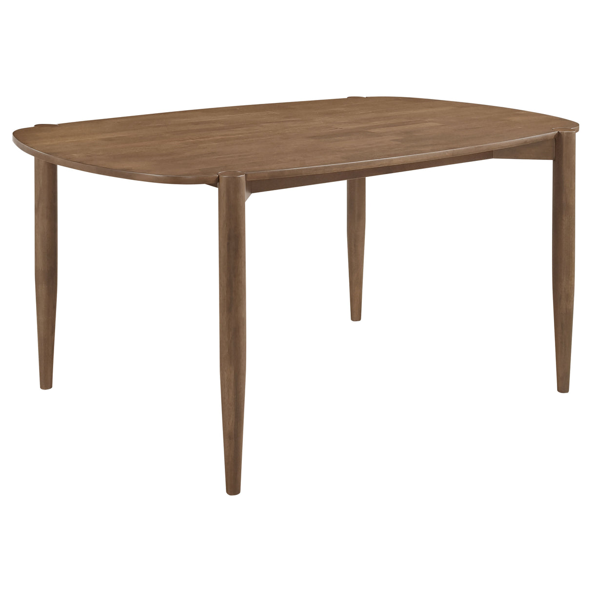 Dortch Oval 63-Inch Solid Wood Dining Table in Walnut
