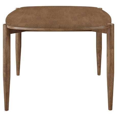 Dortch Oval 63-Inch Solid Wood Dining Table in Walnut