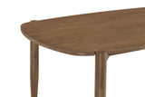 Dortch Oval 63-Inch Solid Wood Dining Table in Walnut