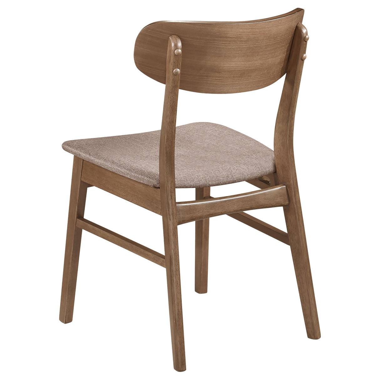 Dortch Dining Side Chair Walnut and Brown, Set of 2