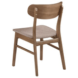 Dortch Dining Side Chair Walnut and Brown, Set of 2
