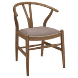 Dinah 5-Piece Round Walnut Dining Set