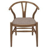 Dinah 5-Piece Round Walnut Dining Set