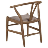Dinah Wood Wishbone Dining Side Chair Walnut Set of 2