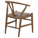 Dinah Wood Wishbone Dining Side Chair Walnut Set of 2