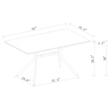 Edgecreek 53-Inch Light Brown Composite Wood Dining Table