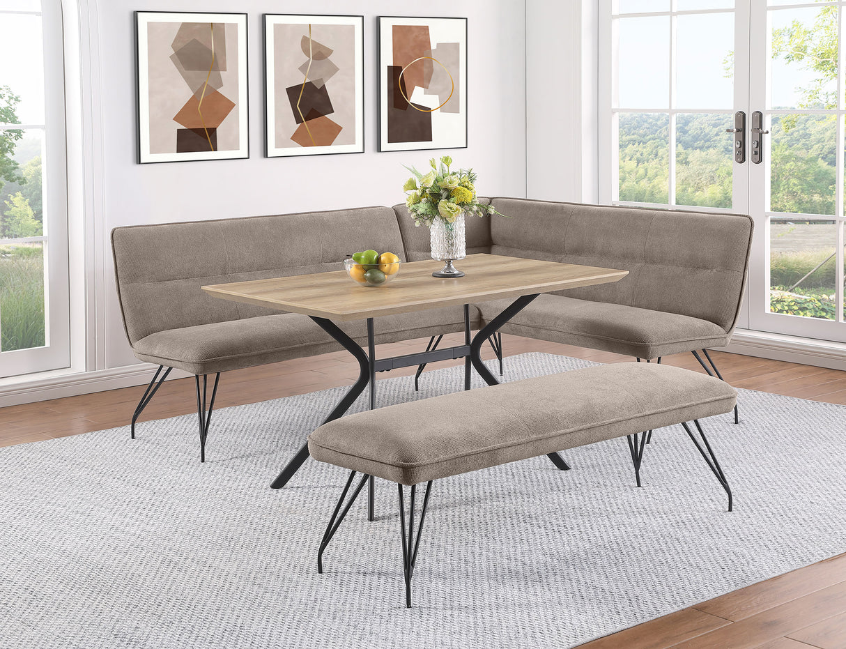 Edgecreek 53-Inch Light Brown Composite Wood Dining Table