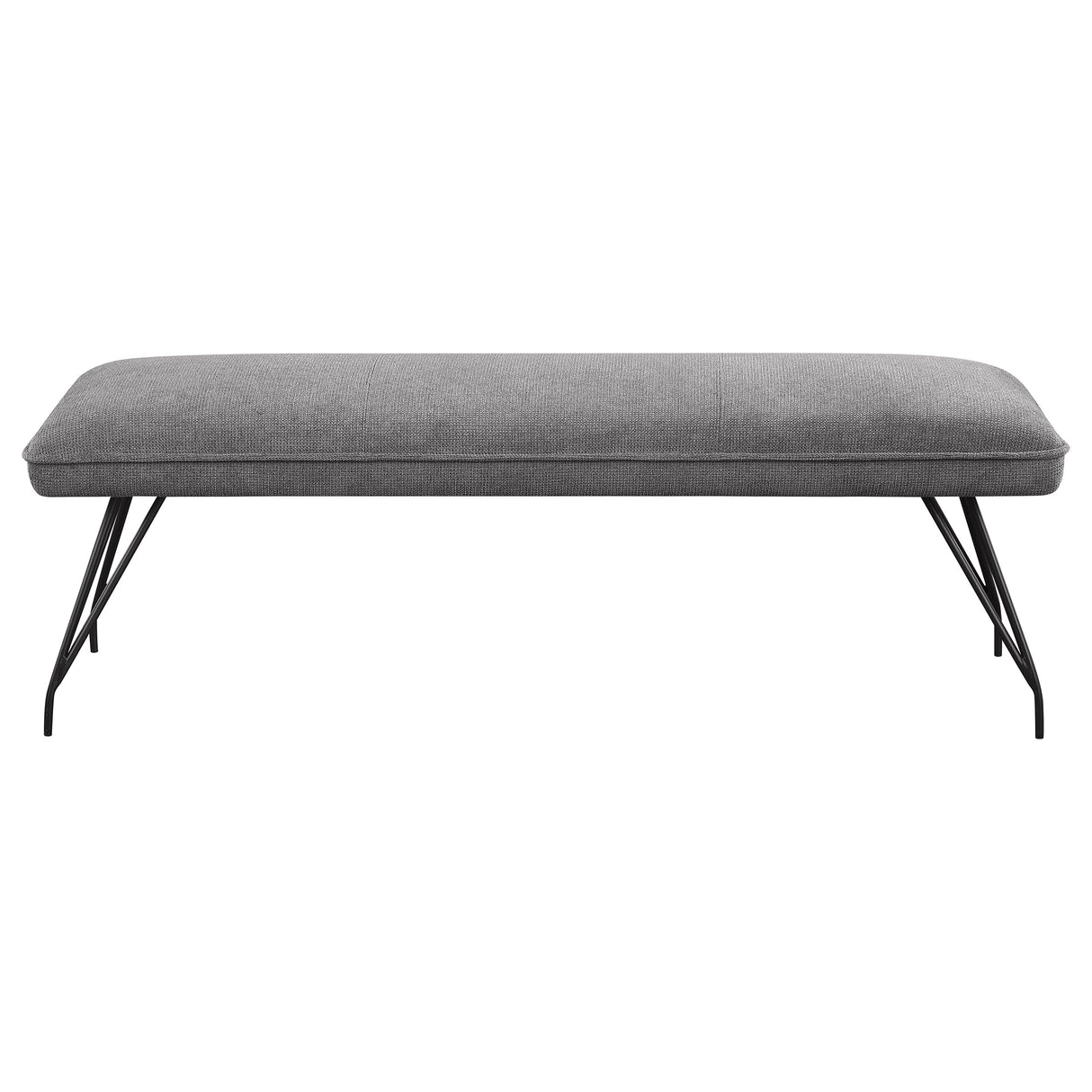 Dodson Grey Fabric Upholstered Dining Bench