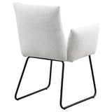 Ackland Upholstered Dining Arm Chair Light Grey Set of 2