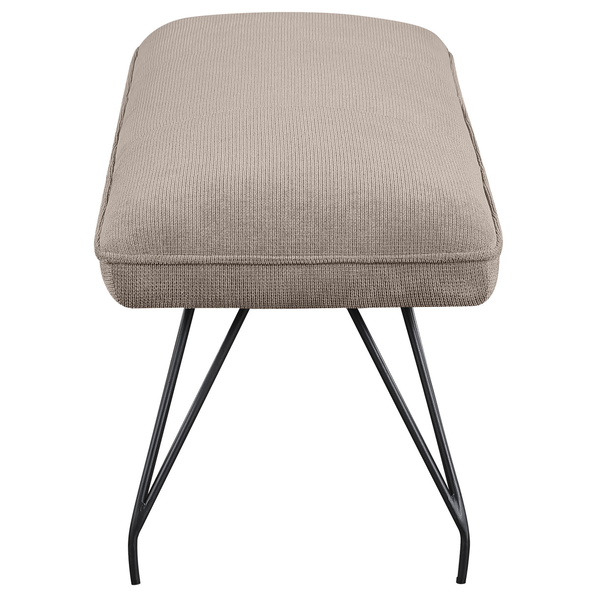 Dodson Fabric Upholstered Dining Bench in Taupe