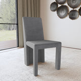 Tordera Velvet Upholstered Dining Side Chair Grey, Set of 2