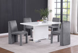 Tordera Velvet Upholstered Dining Side Chair Grey, Set of 2