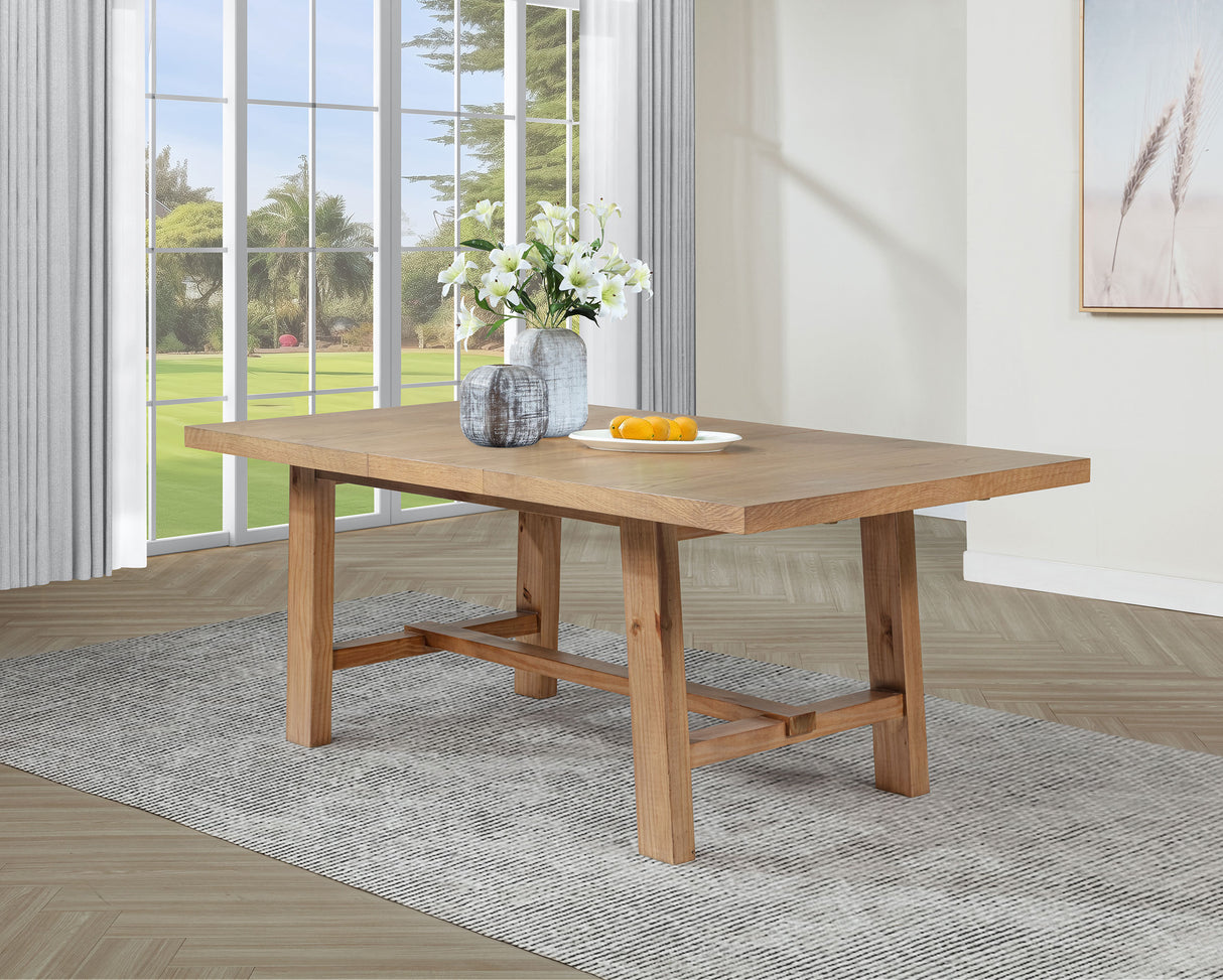 Middleton 76-inch Extension Dining Table Natural Brown