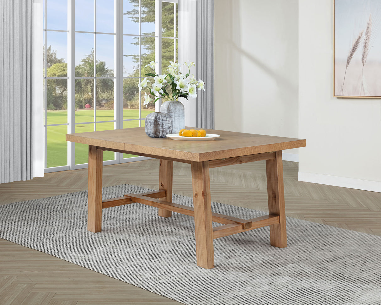 Middleton 76-inch Extension Dining Table Natural Brown