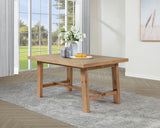 Middleton 76-inch Extension Dining Table Natural Brown