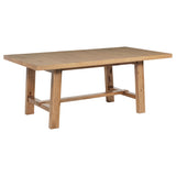 Middleton 76-inch Extension Dining Table Natural Brown