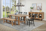 Middleton 76-inch Extension Dining Table Natural Brown