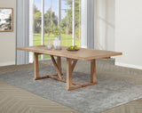 Middleton 106-inch Extension Dining Table Natural Brown