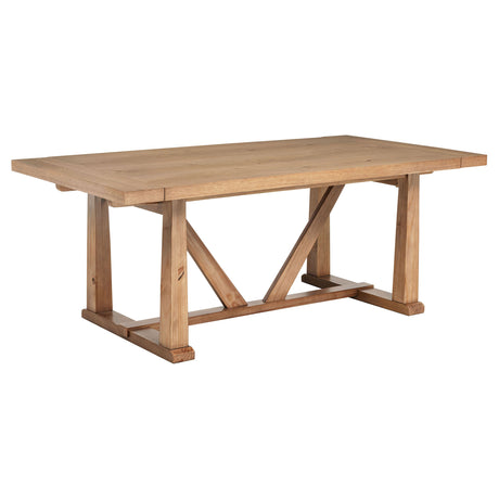 Middleton 106-inch Extension Dining Table Natural Brown