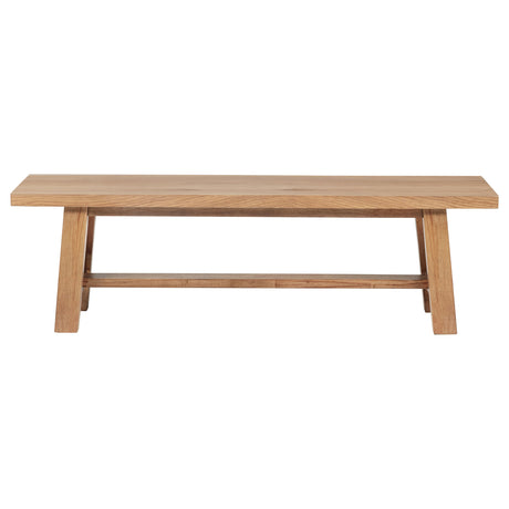 Middleton 60-inch Wood Backless Dining Bench Natural Brown