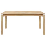 Parkridge 5-Piece 59-Inch White Washed Wood Dining Set