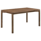 Parkridge 5-Piece 59-Inch Wood Dining Set, Natural Walnut