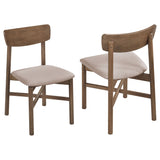 Parkridge Dining Side Chair Natural Walnut, Set of 2