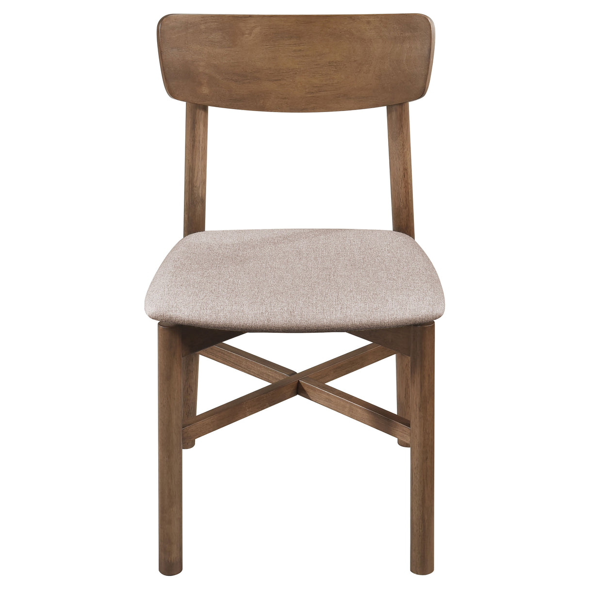 Parkridge Dining Side Chair Natural Walnut, Set of 2