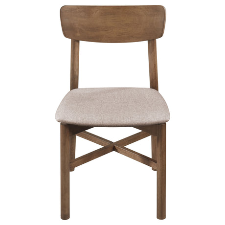 Parkridge Dining Side Chair Natural Walnut, Set of 2