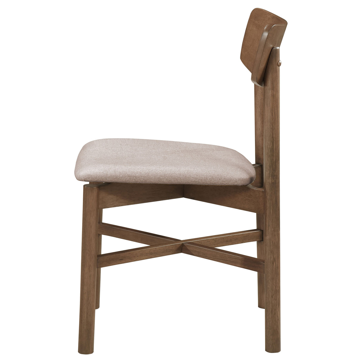 Parkridge Dining Side Chair Natural Walnut, Set of 2