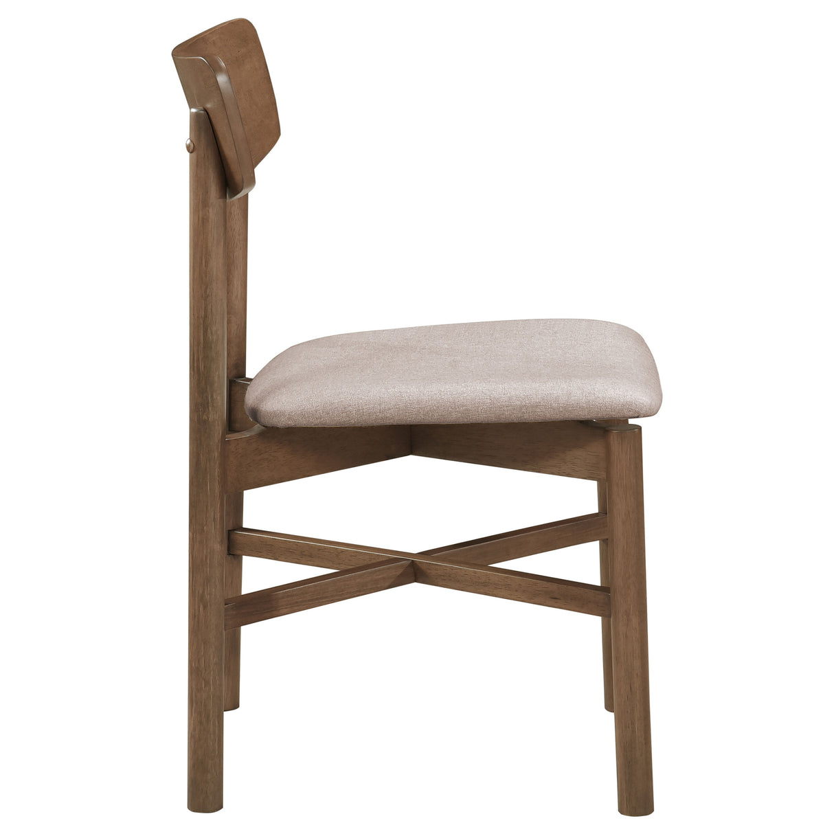Parkridge Dining Side Chair Natural Walnut, Set of 2
