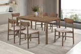 Parkridge Dining Side Chair Natural Walnut, Set of 2