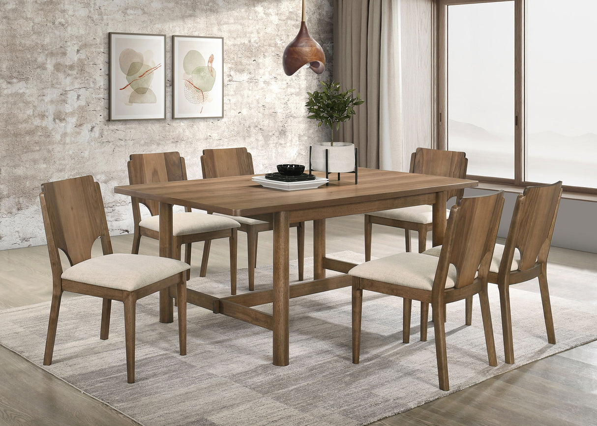 Crestmore 71-Inch Rectangular Walnut Dining Table