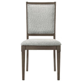 Onslow Upholstered Dining Side Chair Dark Brown Set of 2
