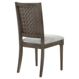 Onslow Upholstered Dining Side Chair Dark Brown Set of 2