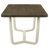 Biloxi 5-Piece 71-Inch Rectangular Dining Set in Greyish Brown