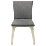 Biloxi Upholstered Dining Side Chair Grey, Set of 2