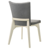 Biloxi Upholstered Dining Side Chair Grey, Set of 2