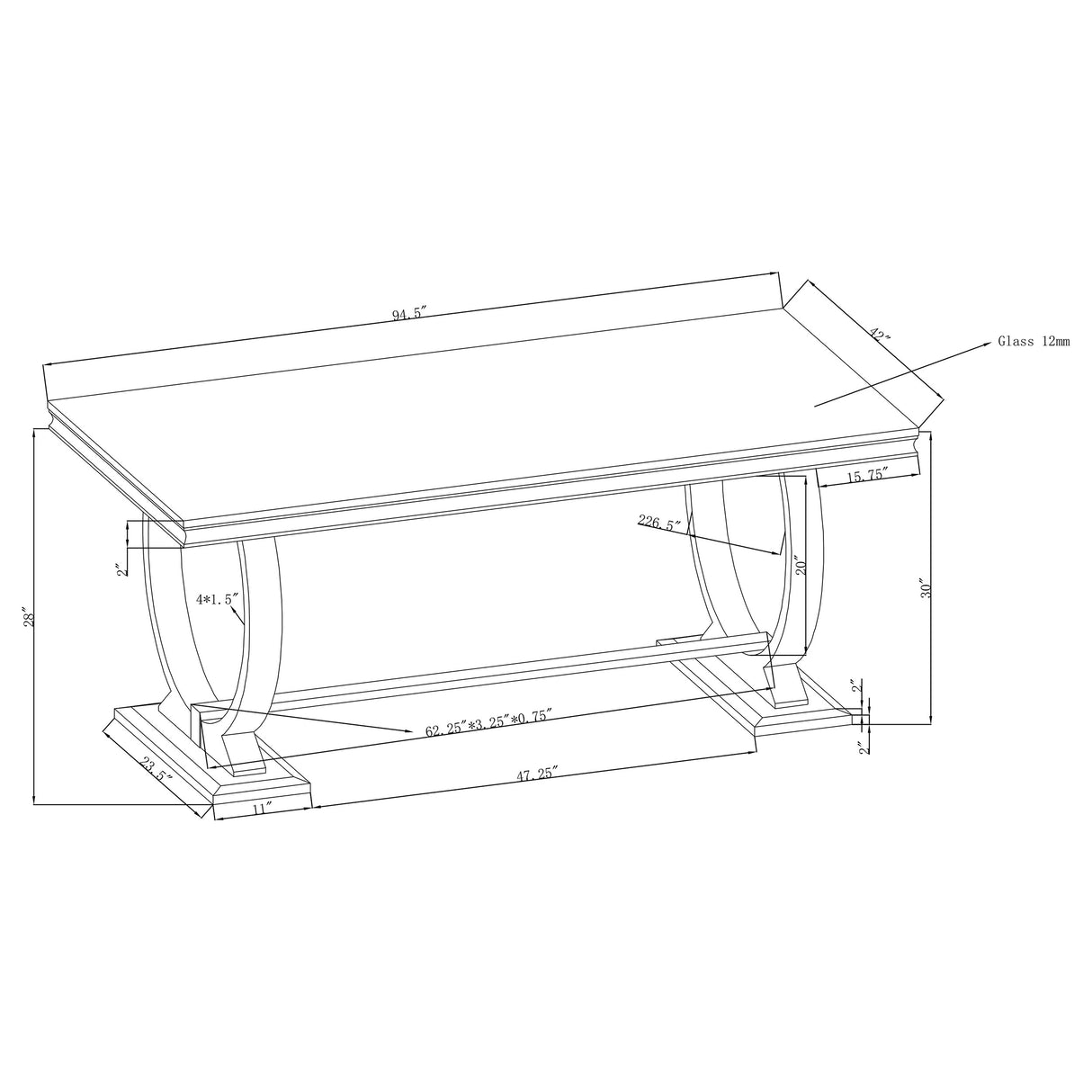 Antoine 5-Piece Grey Dining Set with Glass Top Table