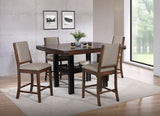 Patterson 5-Piece Counter Height Dining Set Mango Oak